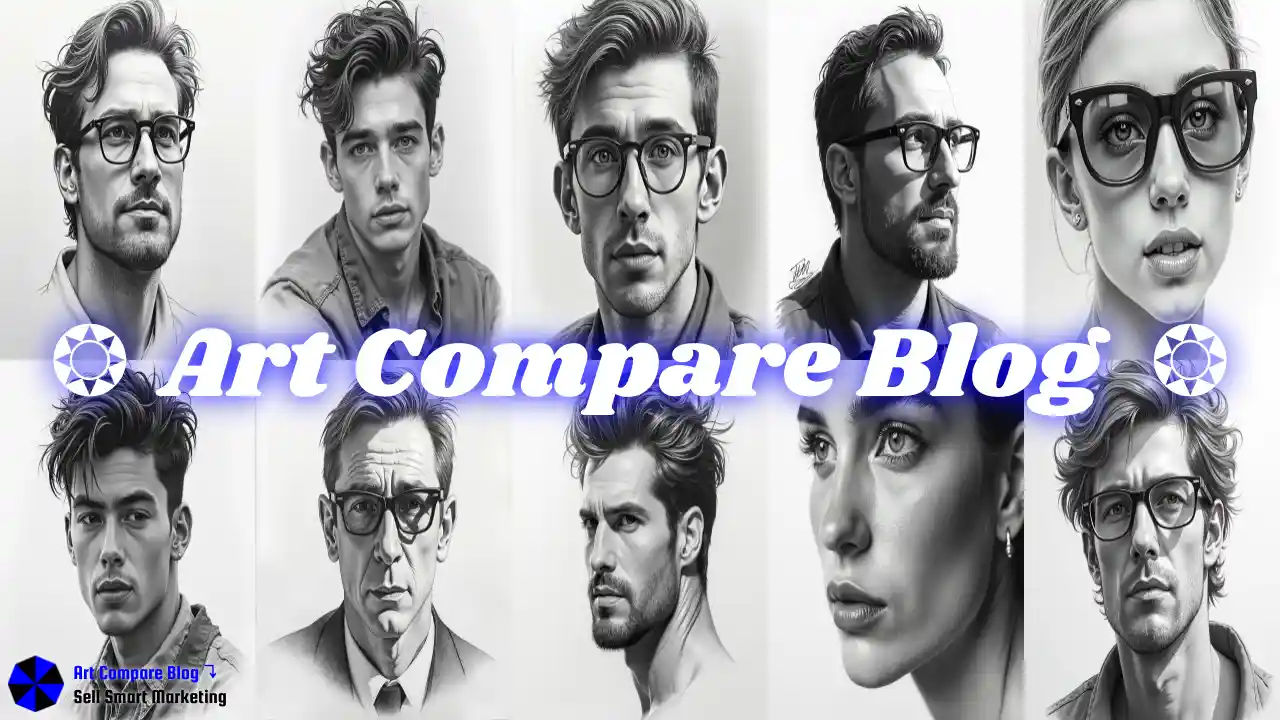 Stylish Man Pencil Sketch with Glasses