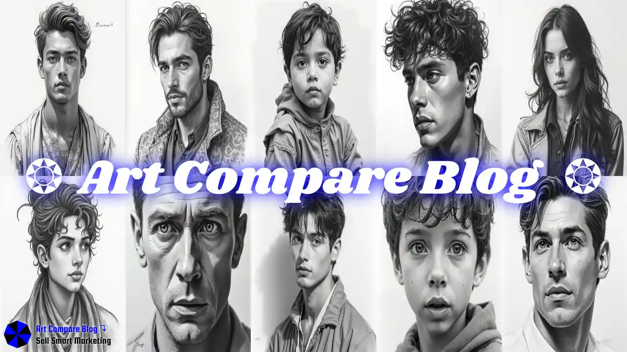 Traditional Young Man Pencil Sketch