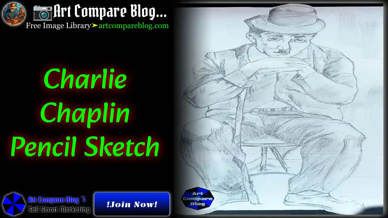 Charlie Chaplin Pencil Sketch