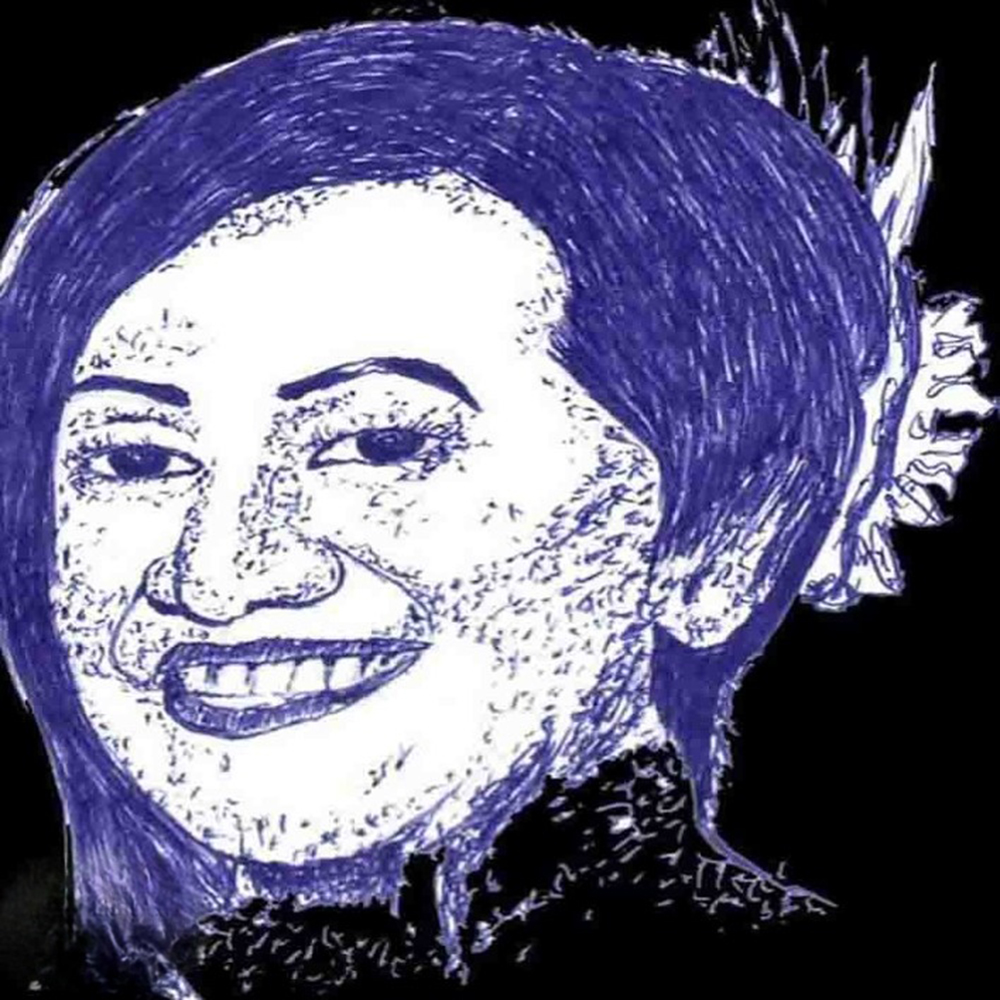 Indigo Grace-A Portrait of Strength, Texture, and Unspoken Confidence-1
