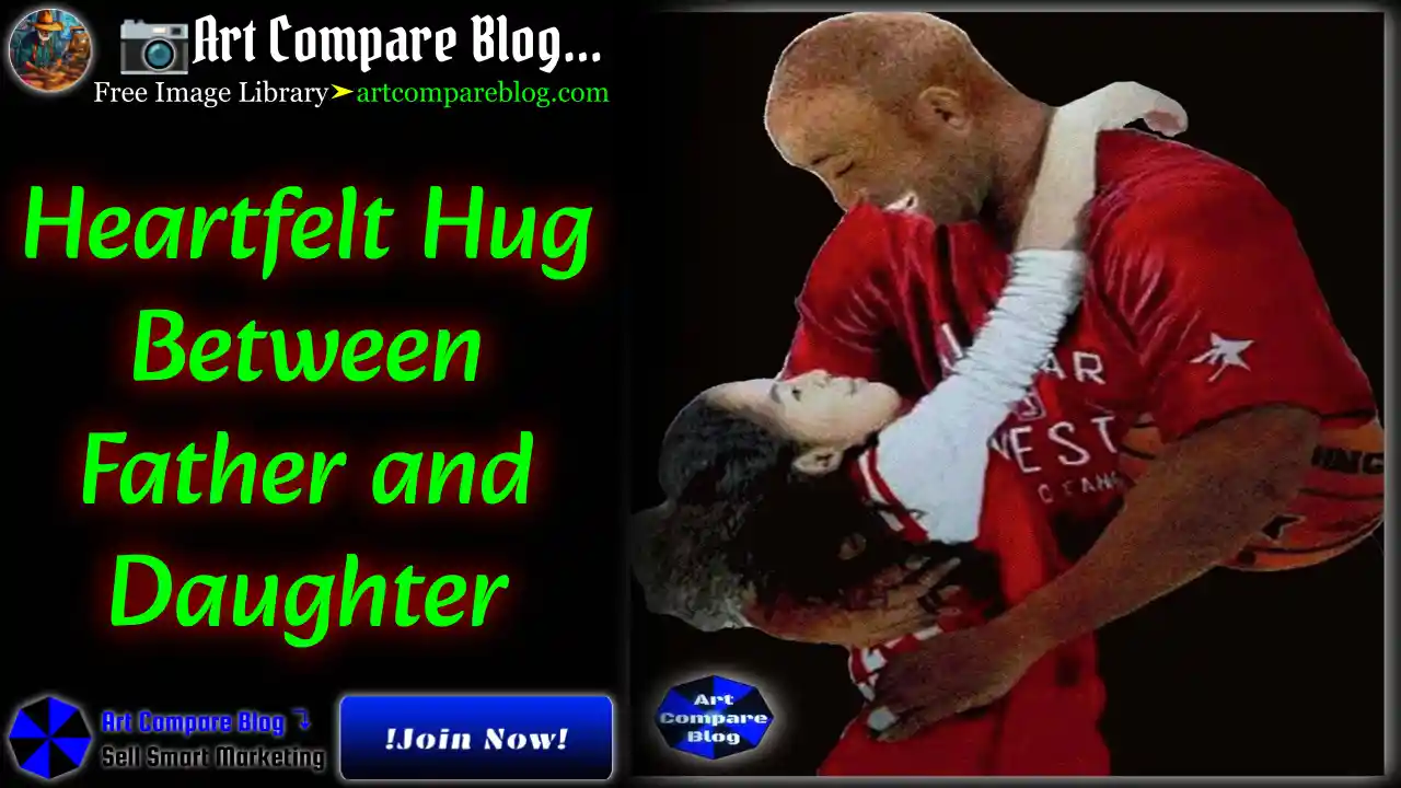 Heartfelt Hug Between Father and Daughter