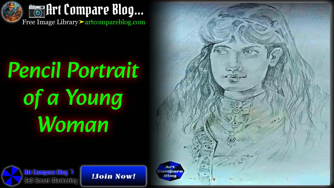 Pencil Portrait of a Young Woman