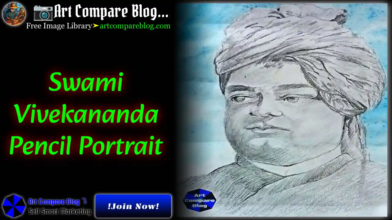 Swami Vivekananda Pencil Portrait