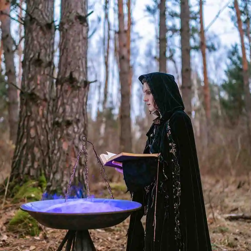 Human Wizard with glowing spellbook-3