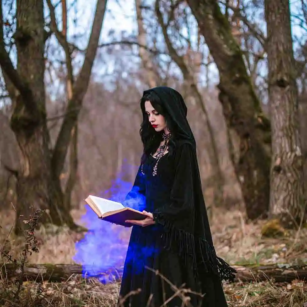 Human Wizard with glowing spellbook-4