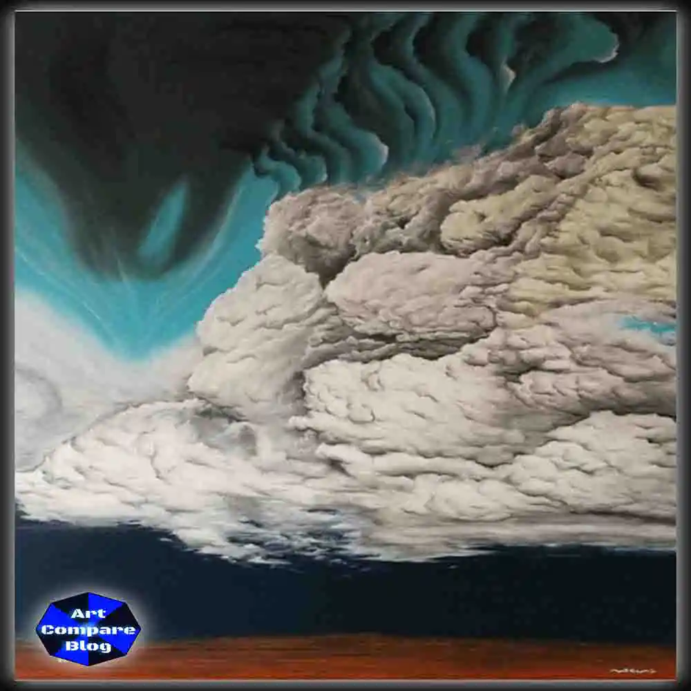 Dramatic Storm Cloud Art Painting