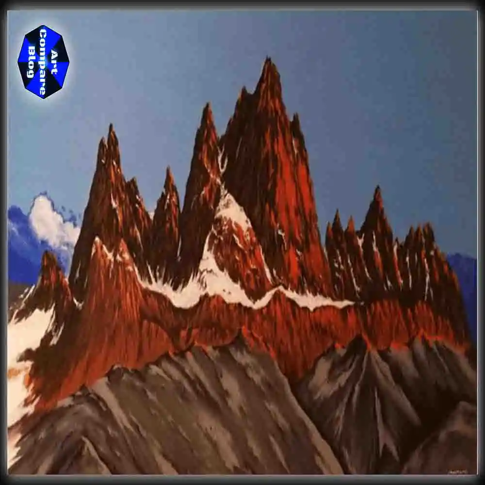 Majestic Red Rocky Mountain Peaks