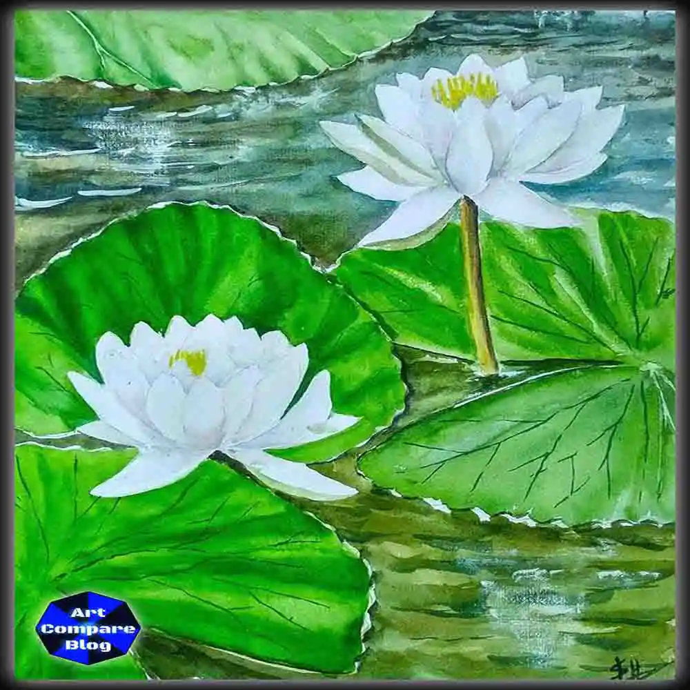 Beautiful Watercolor Paintings-Nature, Still Life & Village Scenery Art Collection