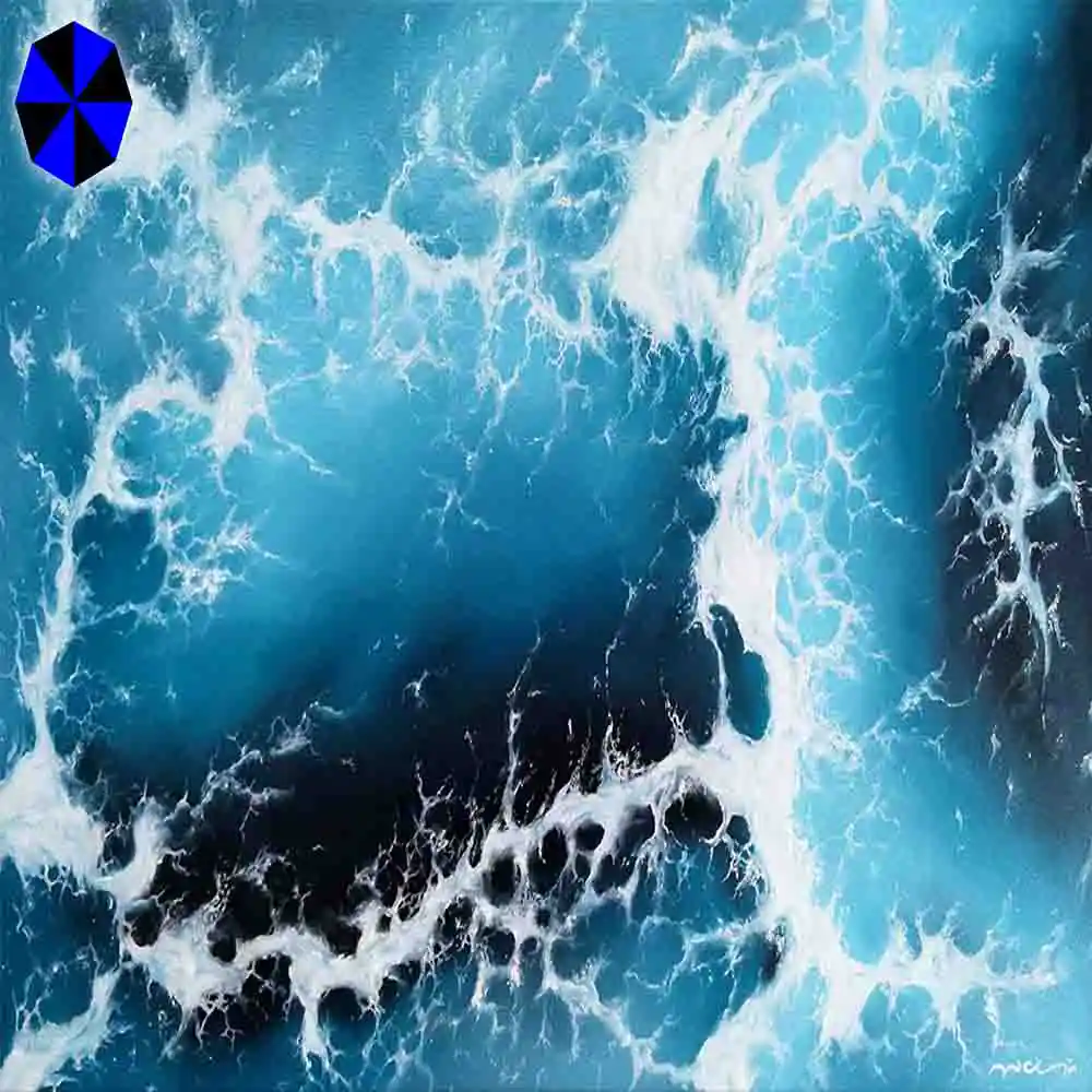 Aerial View of Ocean Waves