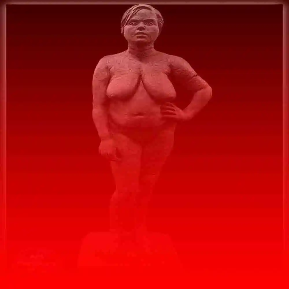 Realistic Female Nude Sculpture-Artistic Human Form Representation