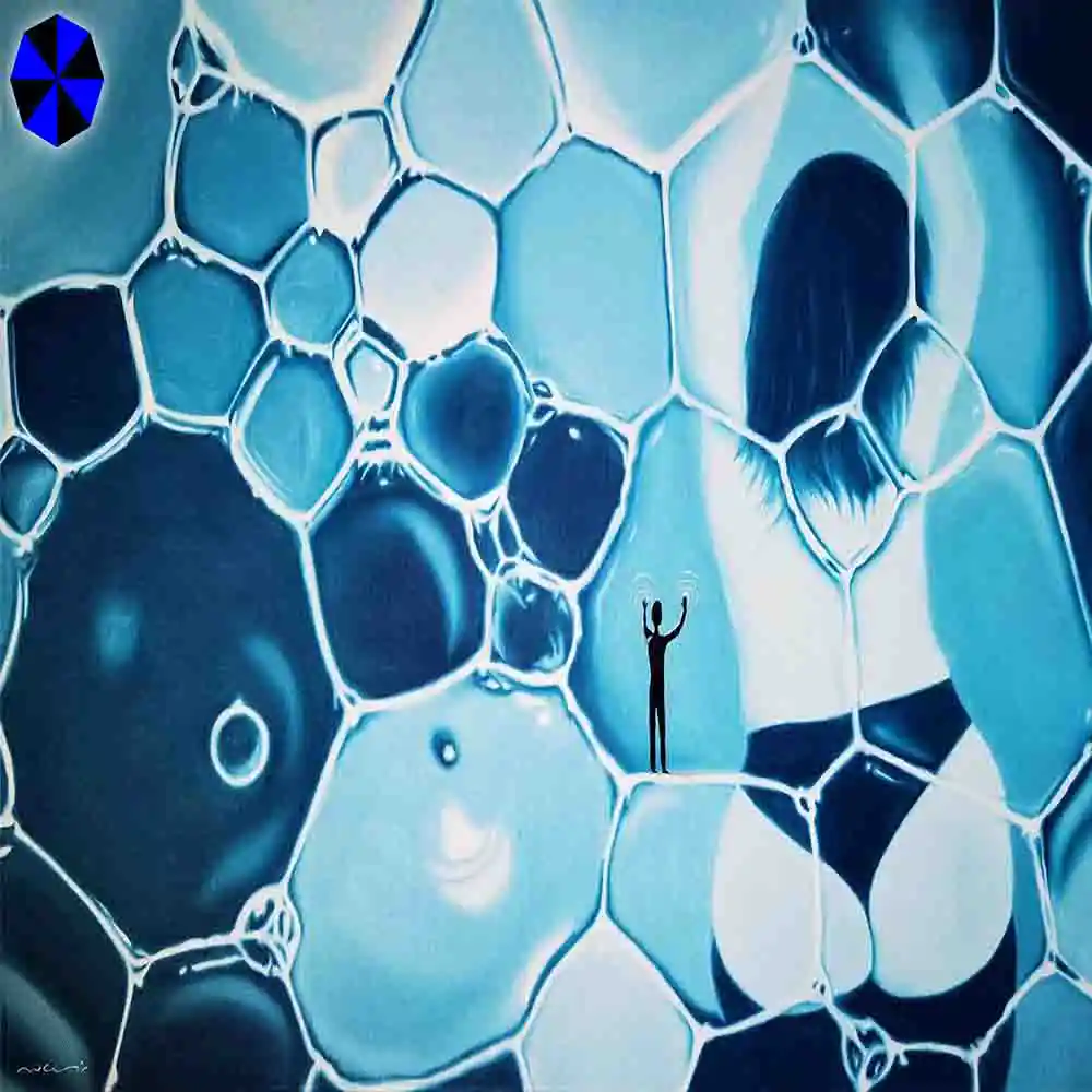 Abstract Bubbles with Hidden Silhouettes