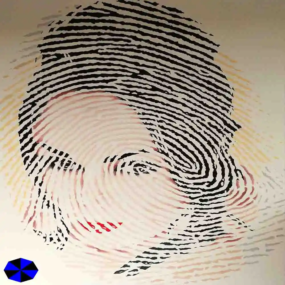 Creative Fingerprint Portrait Art Design