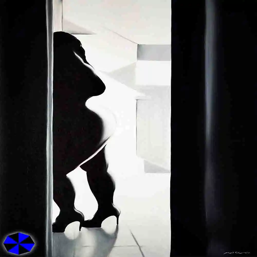 Silhouette Woman in High Heels