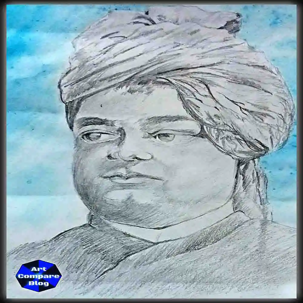 Swami Vivekananda Pencil Portrait