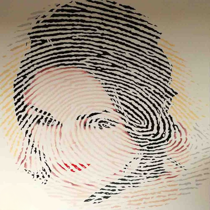 Creative Fingerprint Portrait Art Design