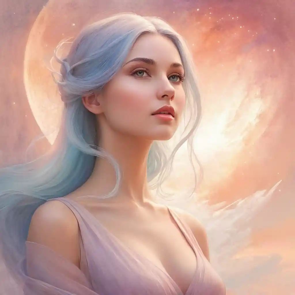 Shaded Pencil Drawing Of A Modern Woman