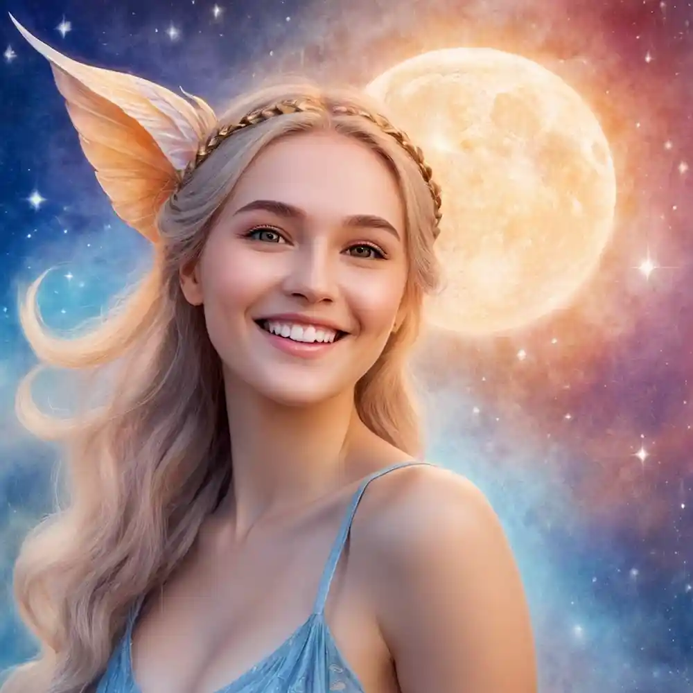 Handmade Pencil Artwork Of A Smiling Woman