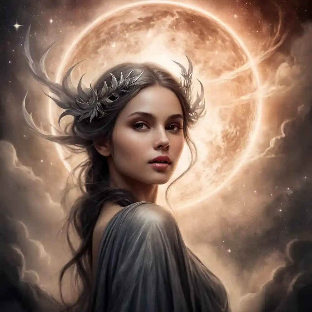 Charcoal-Style Pencil Sketch Of A Woman