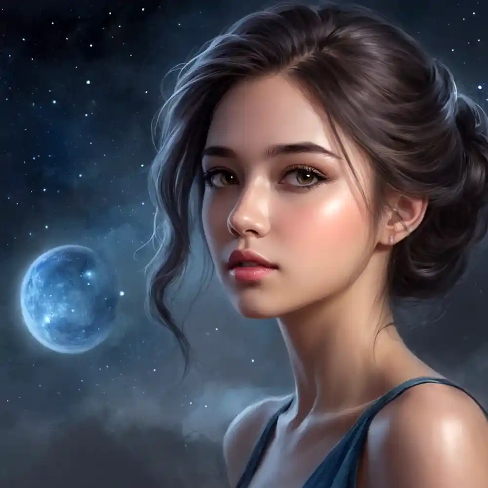 Handmade Portrait Sketch With Black Contrast