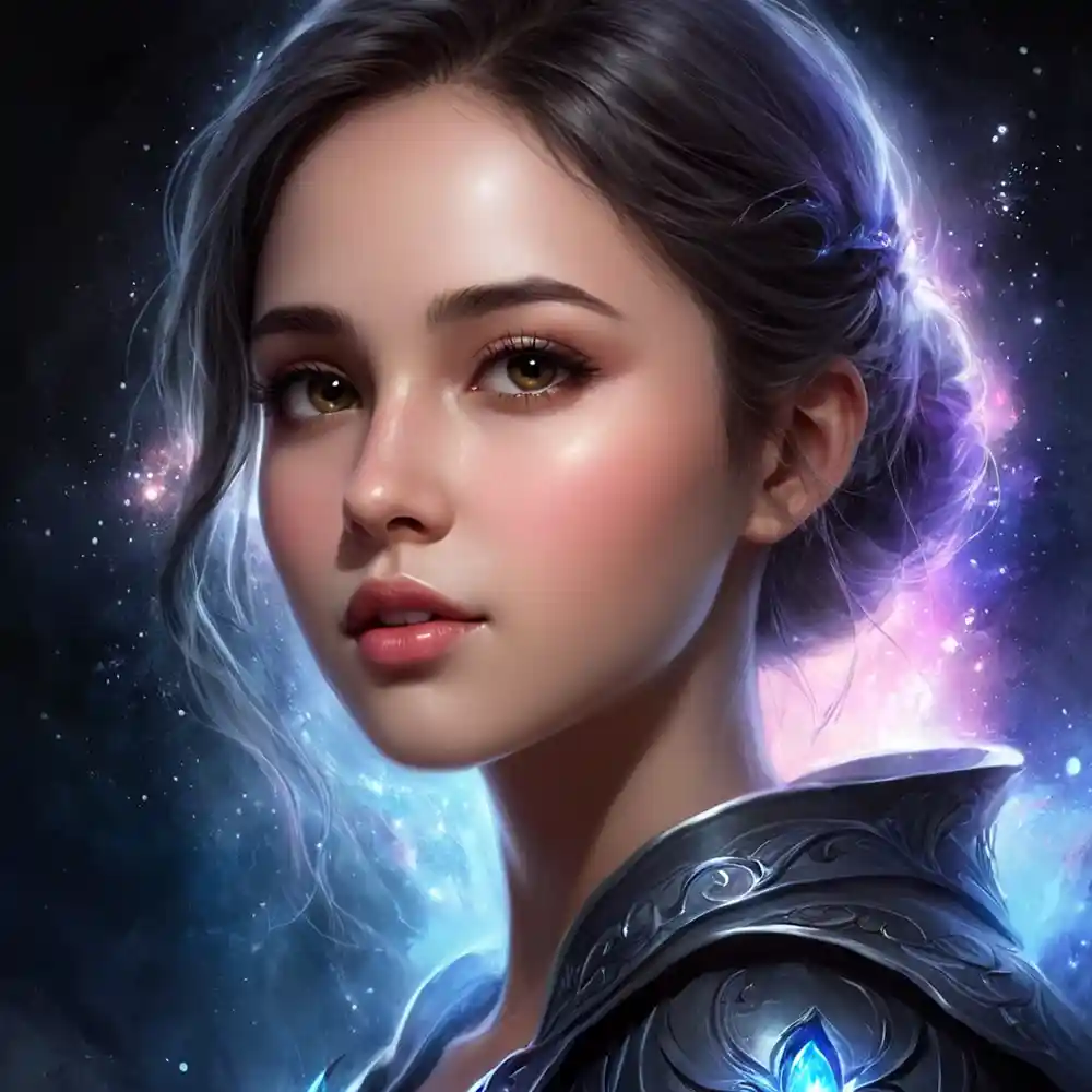 Black Background Realistic Portrait Artwork