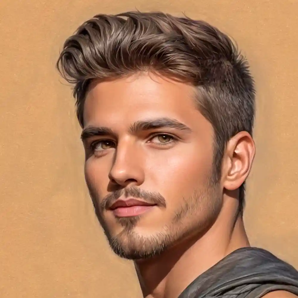 Detailed Pencil Sketch Male Portrait Drawing