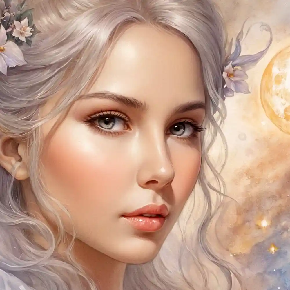 Pencil Sketch Artwork Handmade Close-Up Face