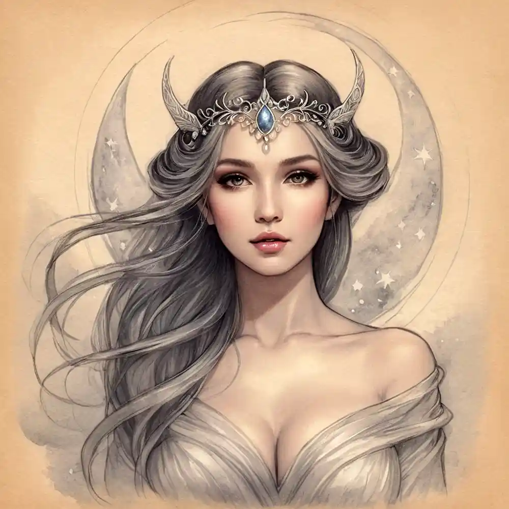 Black Pencil Portrait Sketch Handmade Art