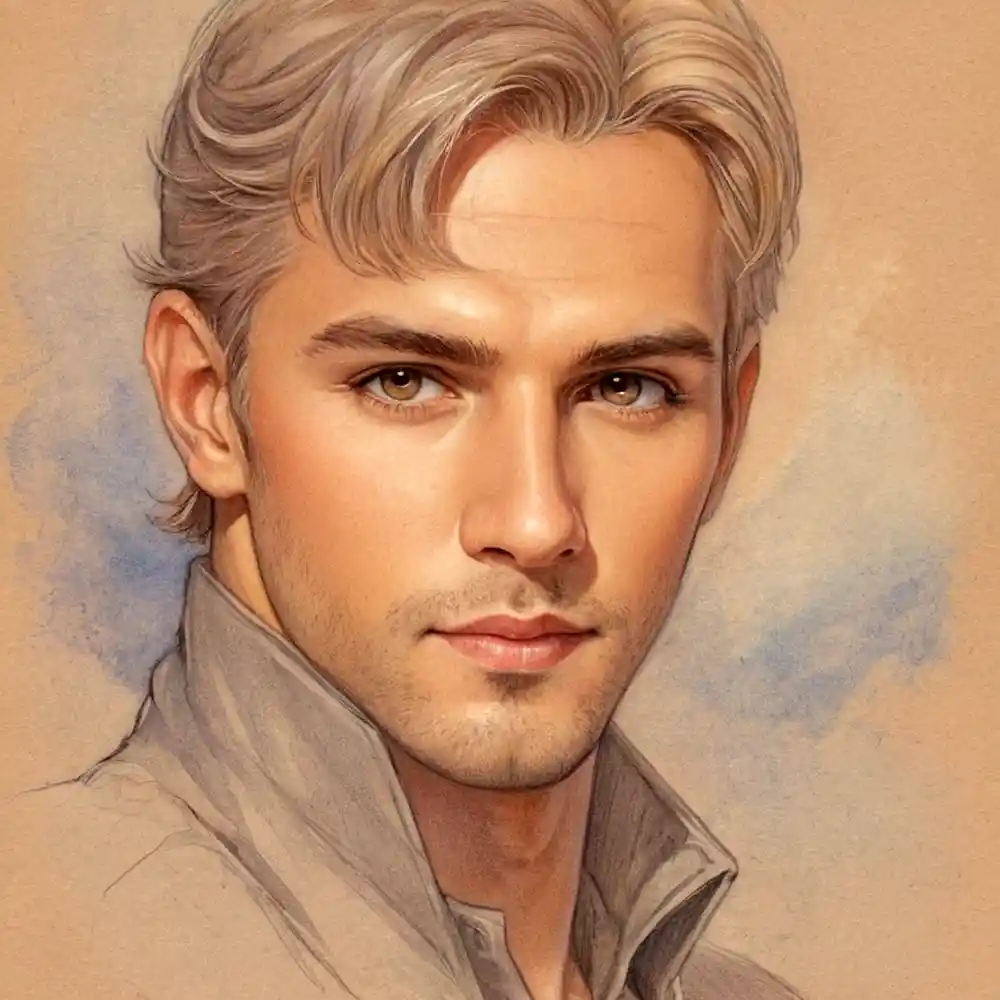 Handmade Male Portrait Sketch Pencil Art