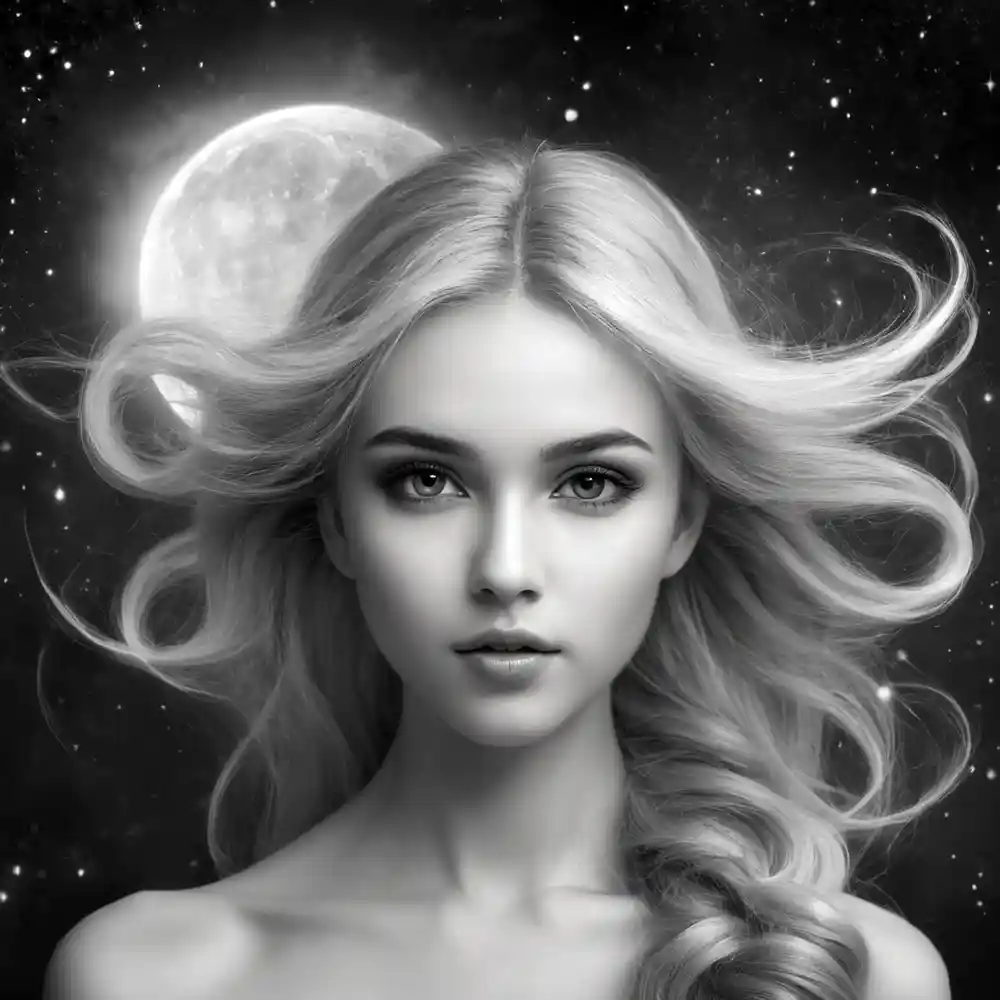 Black And White Handmade Portrait Artwork