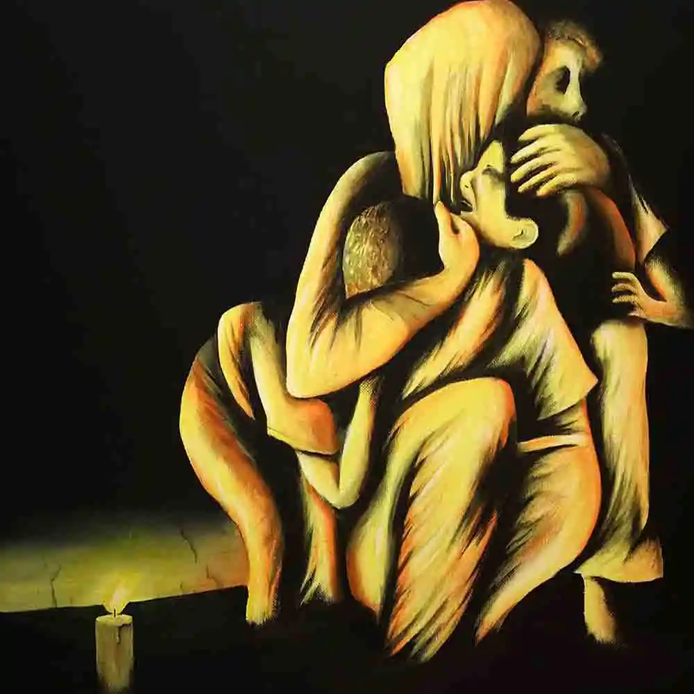 Emotional Family Bond in Darkness