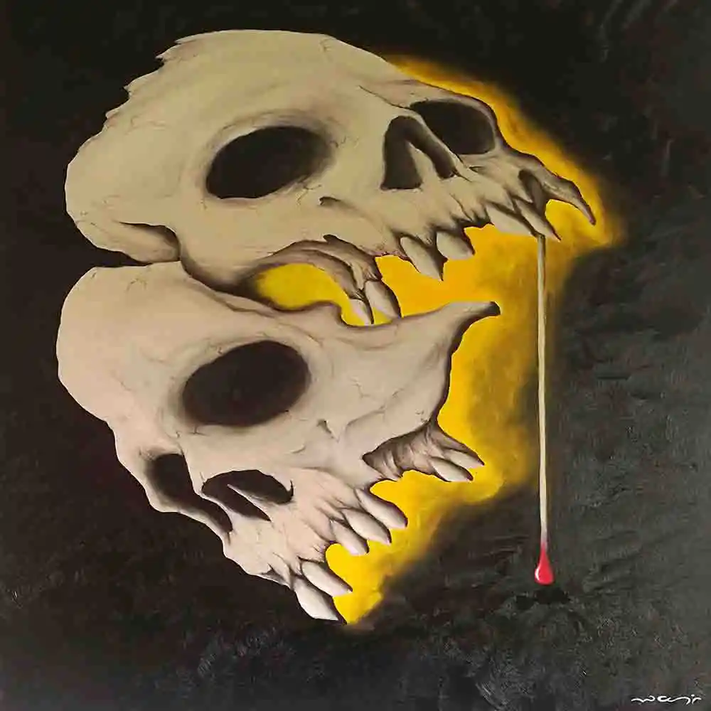 Dual Skulls with Bleeding Essence