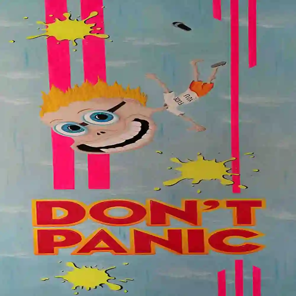 Don't Panic Surreal Pop Art