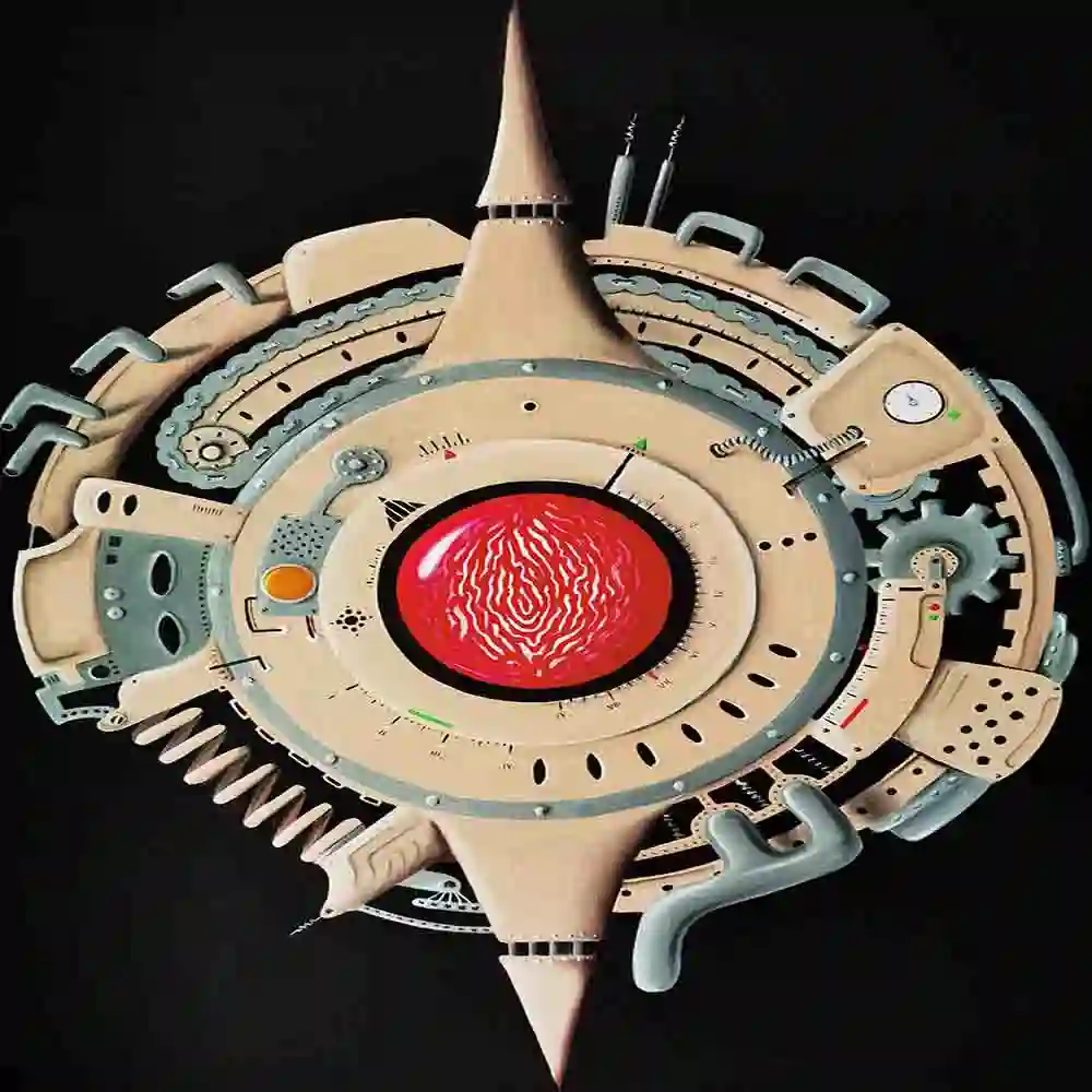 Futuristic Mechanical Eye Art Design