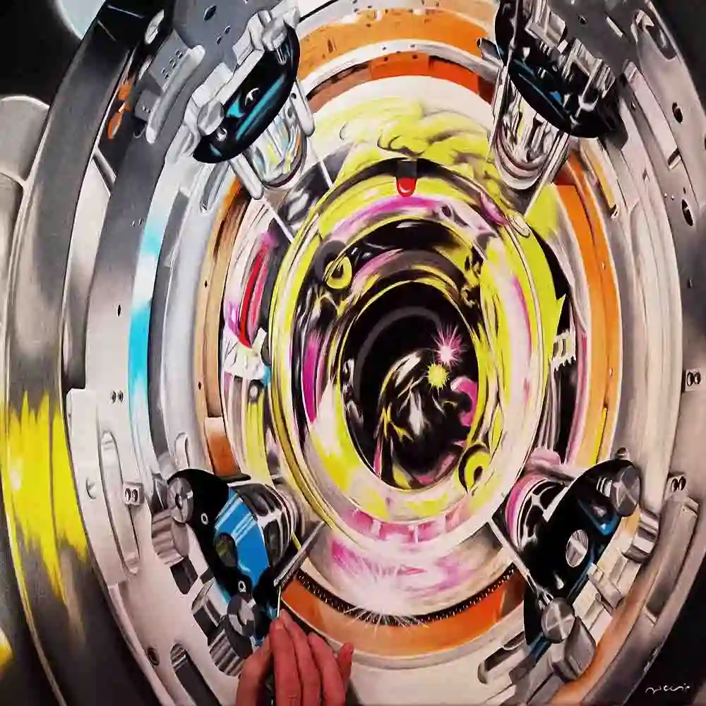 Futuristic Mechanical Abstract Art Design