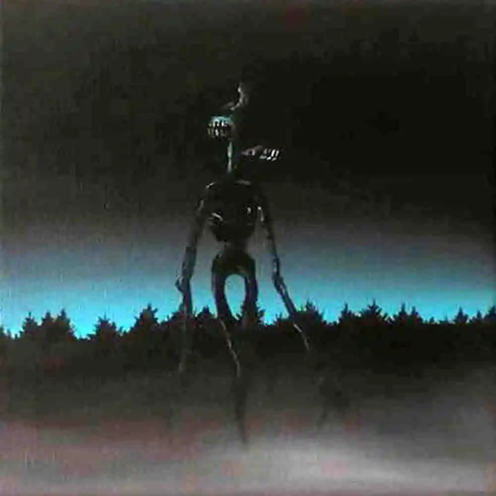 Mysterious Tall Figure in Fog