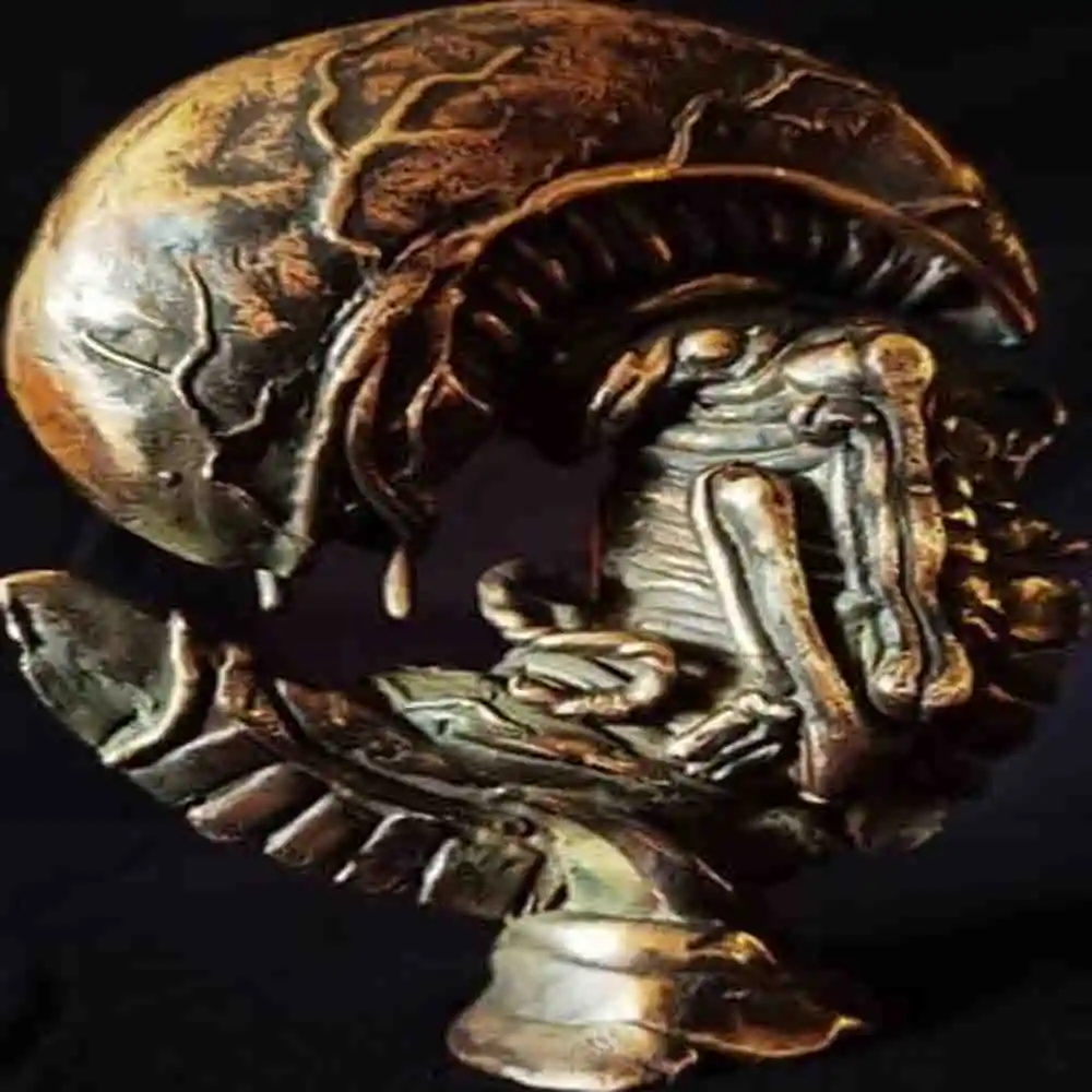 Alien Biomechanical Bronze Art Sculpture