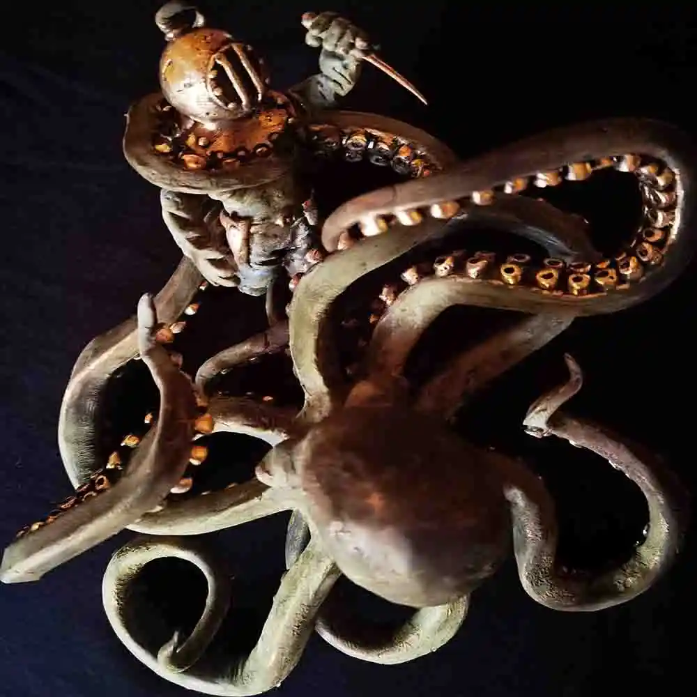 Deep Sea Diver Battles Kraken