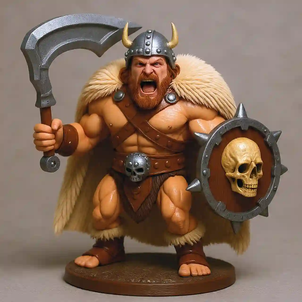 Core barbarian swinging heavy mace