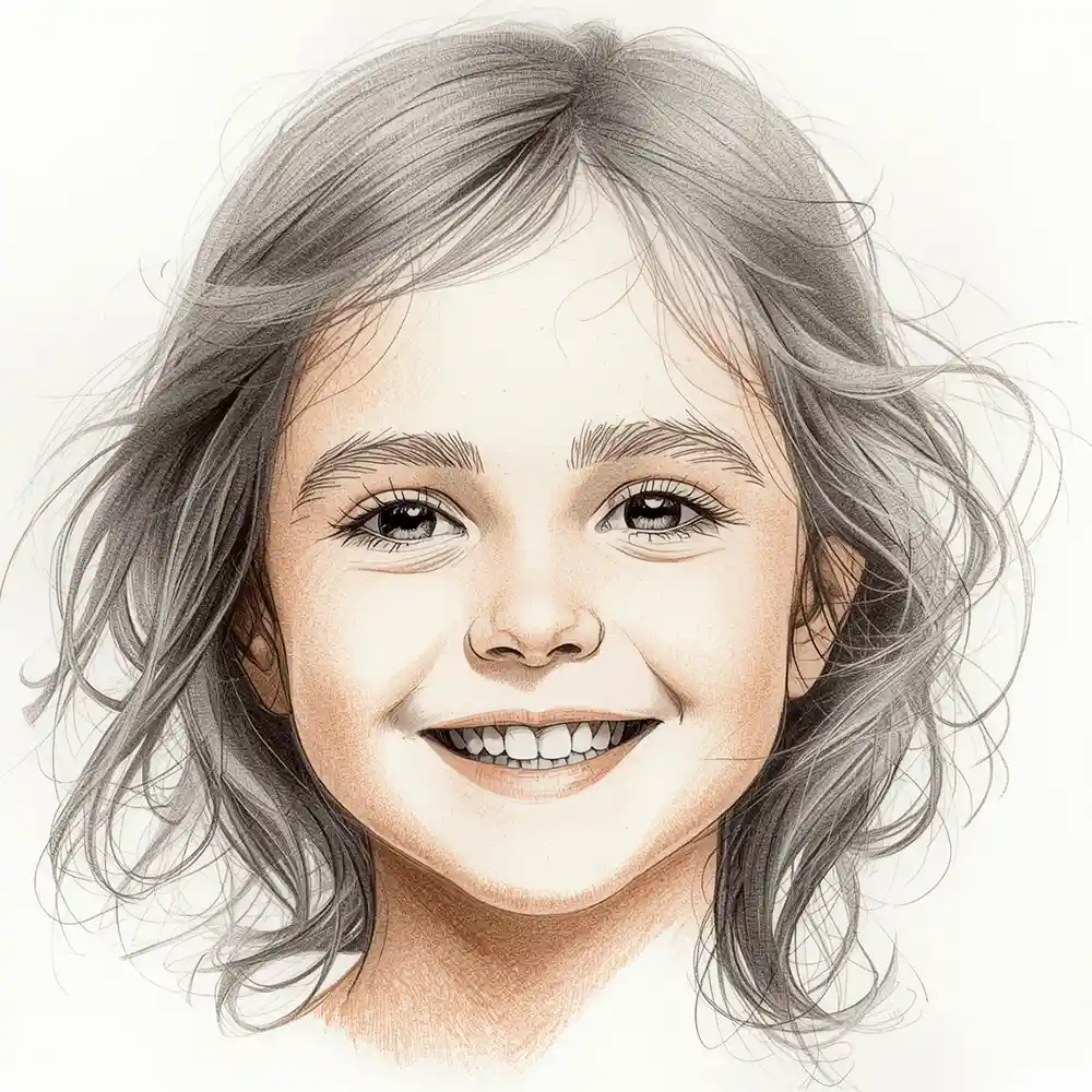 Realistic Woman Pencil Sketch-0011