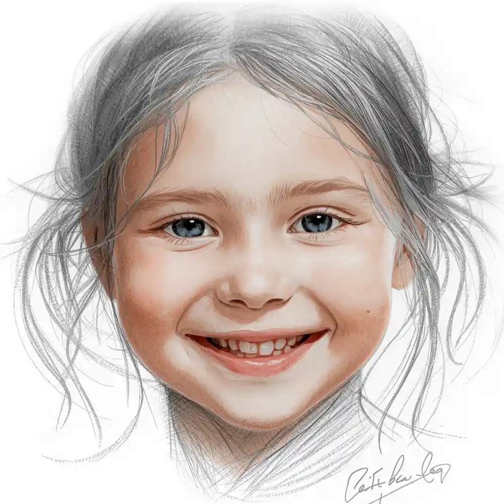 Realistic Woman Pencil Sketch-0012