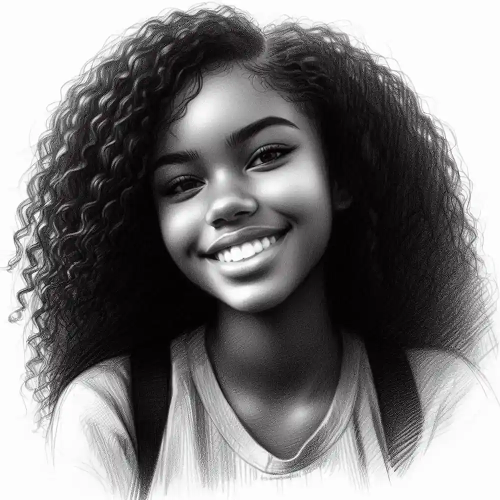 Realistic Woman Pencil Sketch-0013