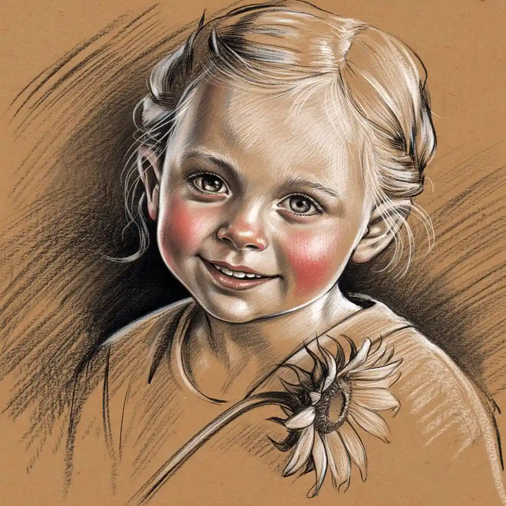 Realistic Woman Pencil Sketch-0017