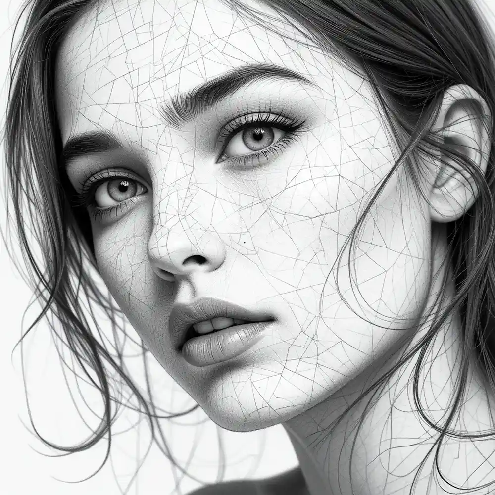 Realistic Woman Pencil Sketch-0028