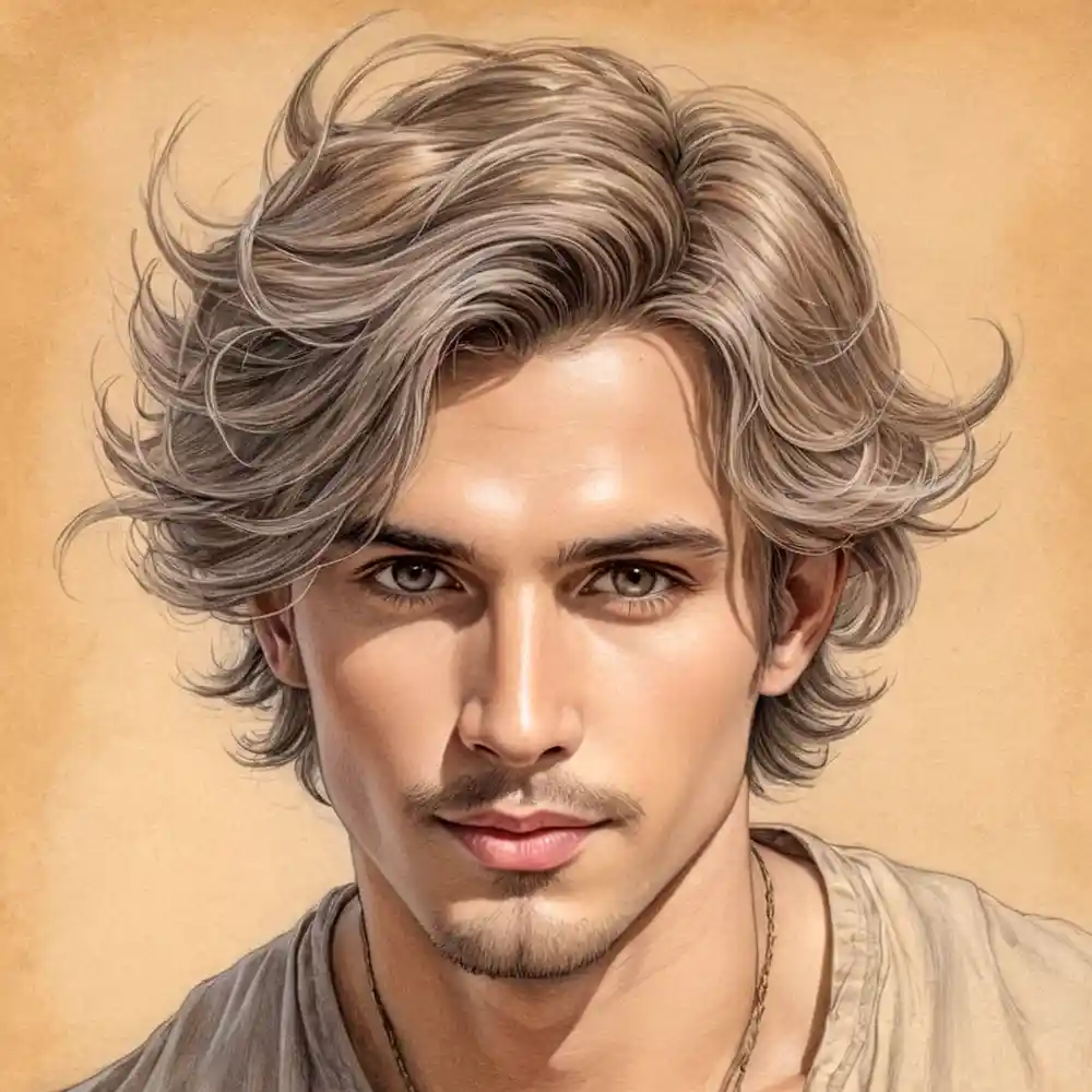 Handmade Pencil Sketch Male Portrait Realistic