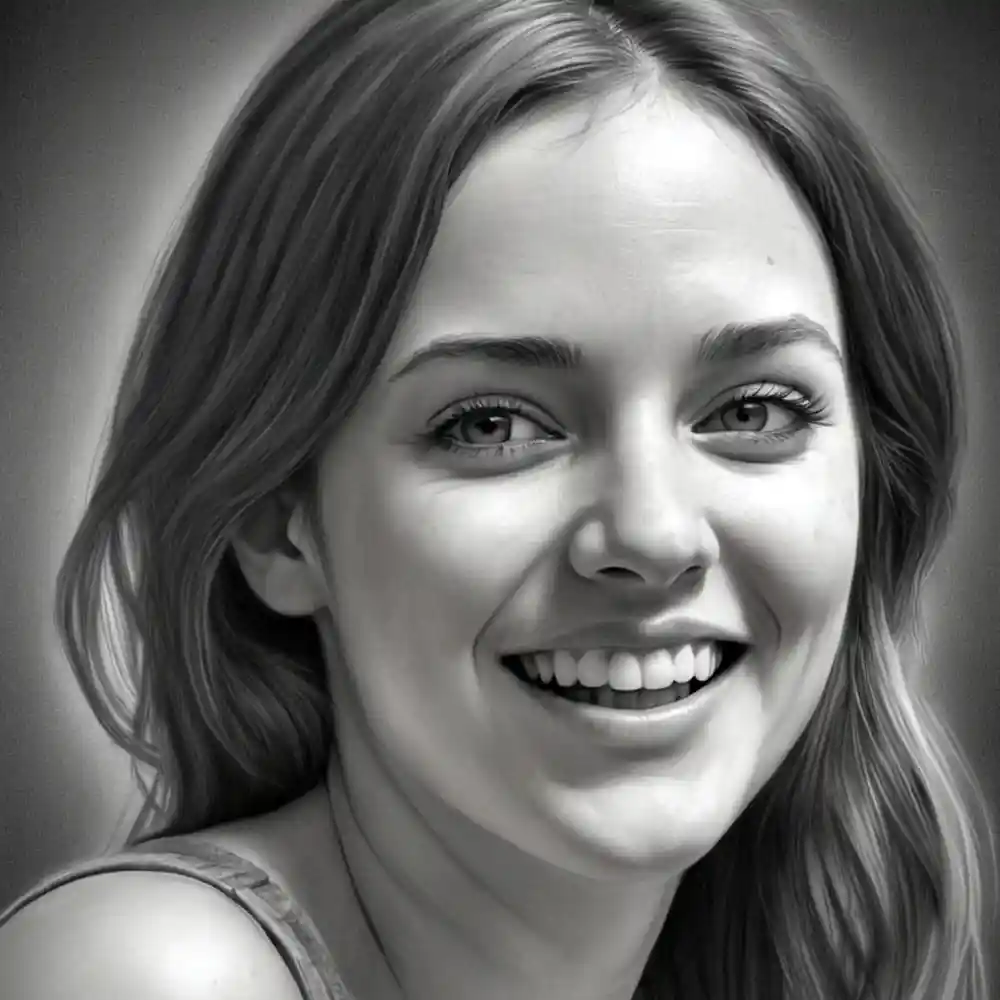 Realistic Woman Pencil Sketch-0101