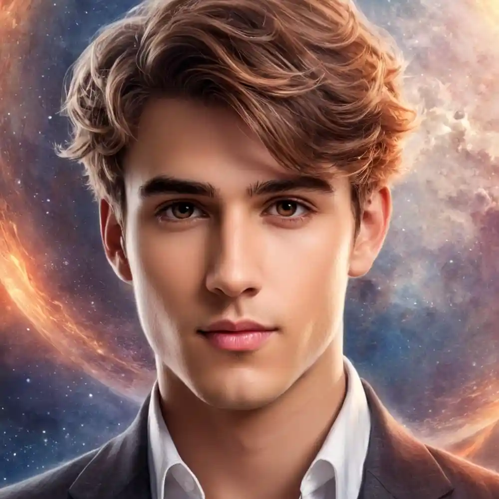 Portrait Sketch Of A Young Man Handmade