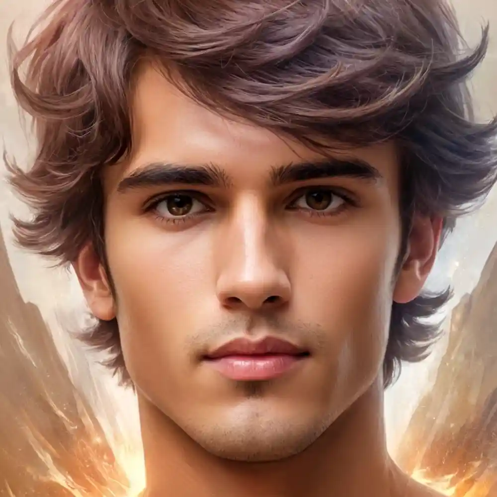 Handmade Portrait Sketch Of Young Male Face