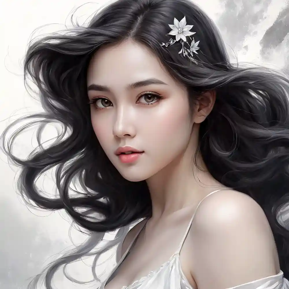 Realistic Portrait Sketch Shading Black White