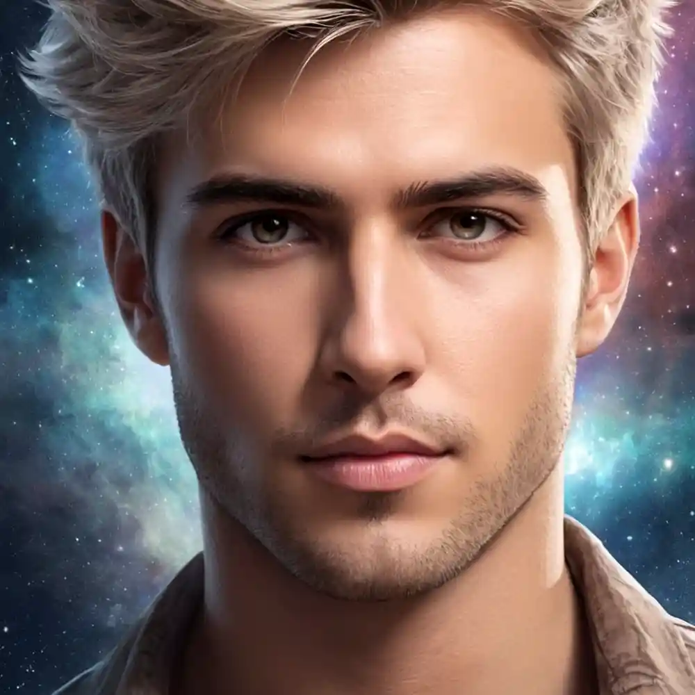 Realistic Half Portrait Sketch Male Face