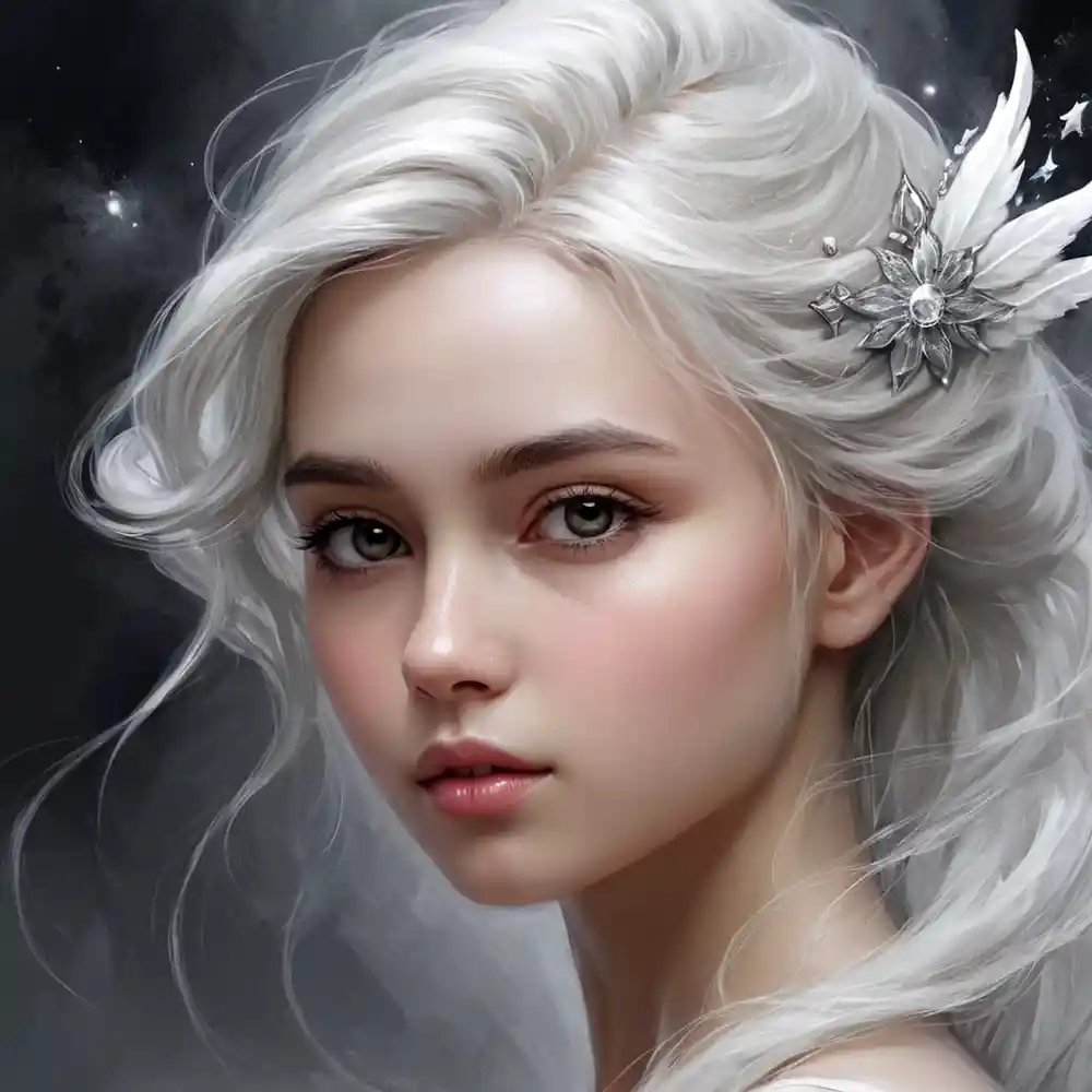 Black And White Portrait Sketch Close-Up Face